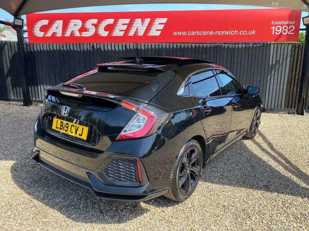 Honda Civic Hatchback 1.6 I-dtec Ex Euro 6 Ss 201919 LB19CVJ Black #5