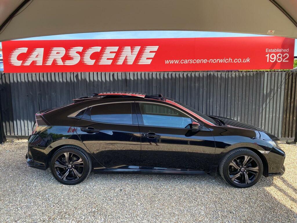 Honda Civic Hatchback 1.6 I-dtec Ex Euro 6 Ss 201919 LB19CVJ Black #4