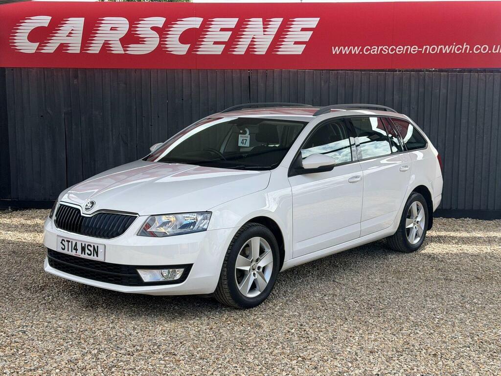Skoda Octavia Estate 1.6 Tdi Se Euro 5 Ss 201414 White #2