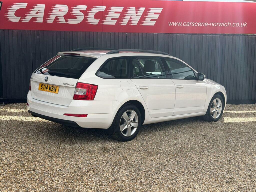 Skoda Octavia Estate 1.6 Tdi Se Euro 5 Ss 201414 White #5