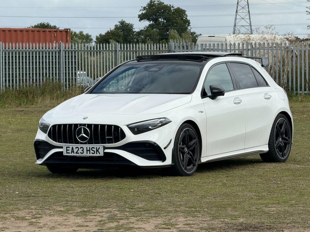 Mercedes-Benz A Class 2.0 A35h Mhev Amg Premium Plus Hatchback Pet White