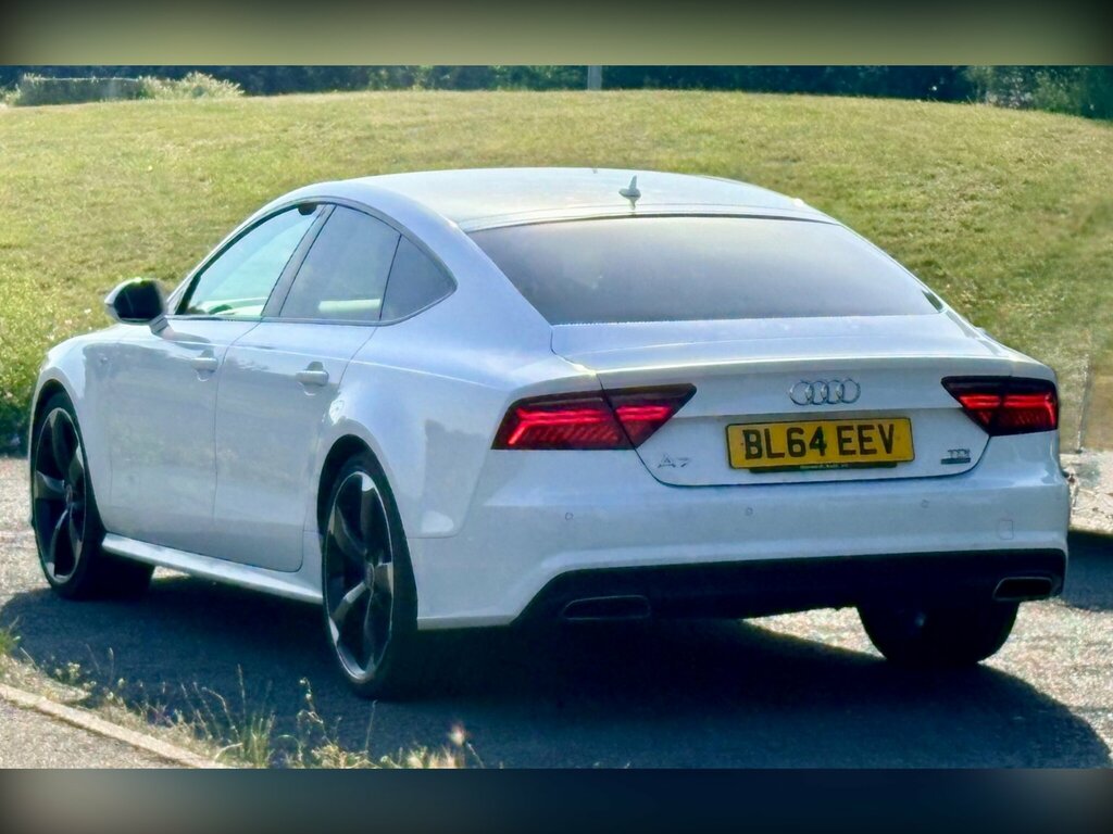 Audi A7 3.0 Tdi V6 Black Edition Sportback S Tronic Quattr White #4