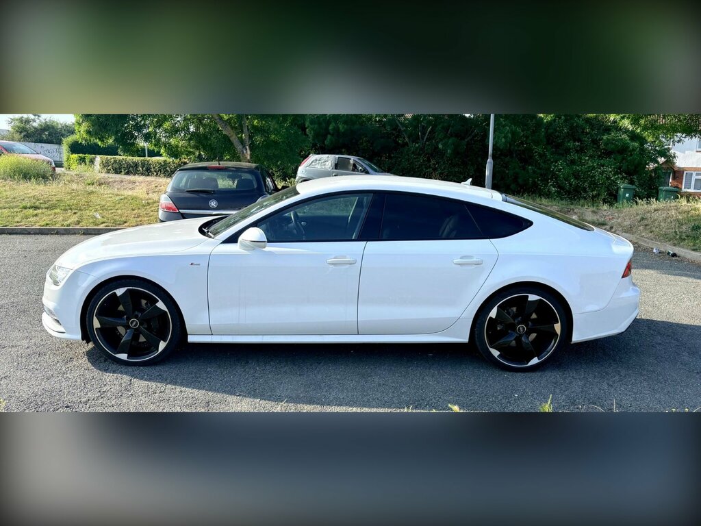 Audi A7 3.0 Tdi V6 Black Edition Sportback S Tronic Quattr White #5