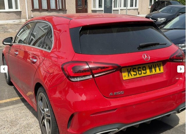 Mercedes-Benz A Class A200 Amg Line Premium KS69WVV Red #2