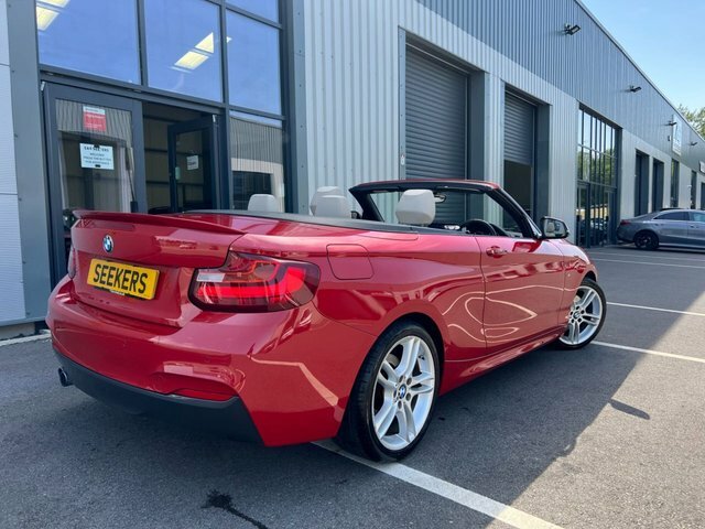 BMW 2 Series 220I M Sport Convertible Red #4