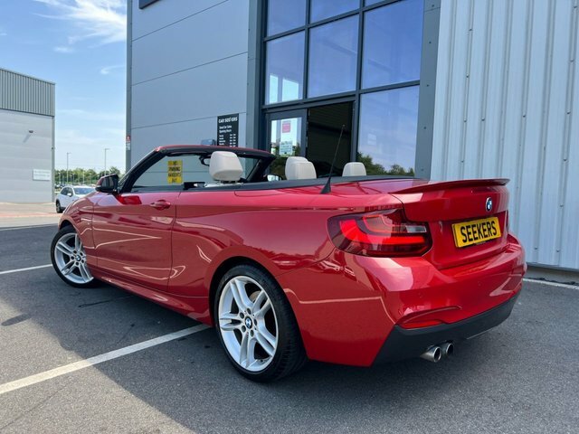 BMW 2 Series 220I M Sport Convertible Red #2