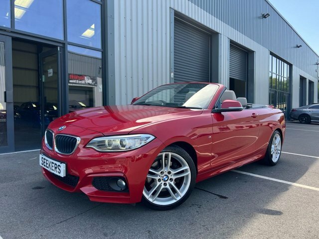 BMW 2 Series 220I M Sport Convertible Red #3