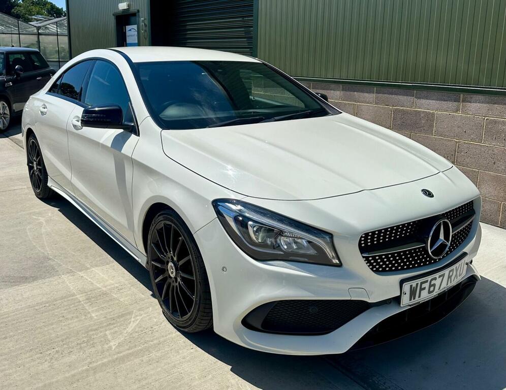Mercedes-Benz CLA Class Saloon 1.6 Cla180 Amg Line Coupe 7G-dct Euro 6 S WF67RXU White