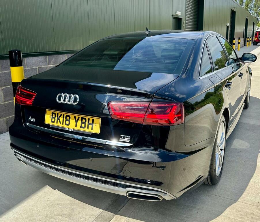 Audi A6 Saloon Saloon 2.0 Tdi Ultra S Line S Tronic Euro 6 Ss BK18YBH Black #4