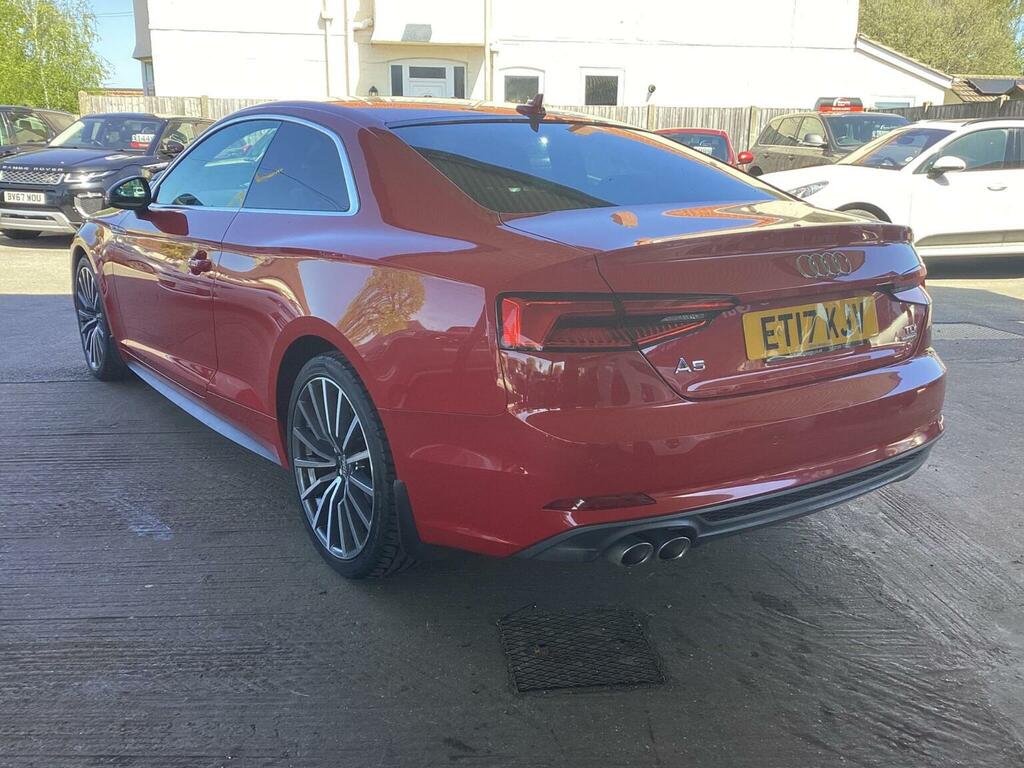 Audi A5 Coupe 2.0 Tdi S Line S Tronic Quattro Euro 6 Ss ET17KJV Red #5
