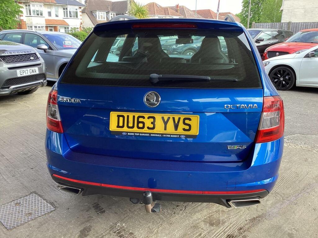 Skoda Octavia Estate 2.0 Tdi Vrs Dsg Euro 5 Ss 201363 Blue #4