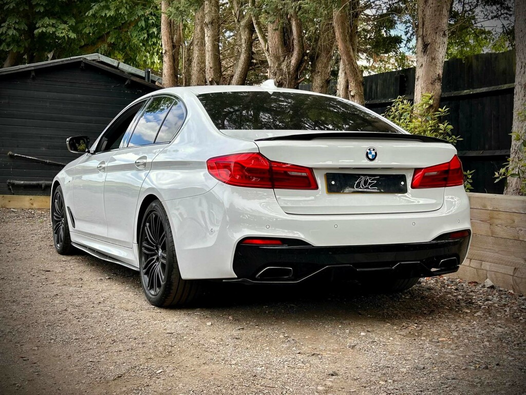 BMW 5 Series 520I M Sport White #4