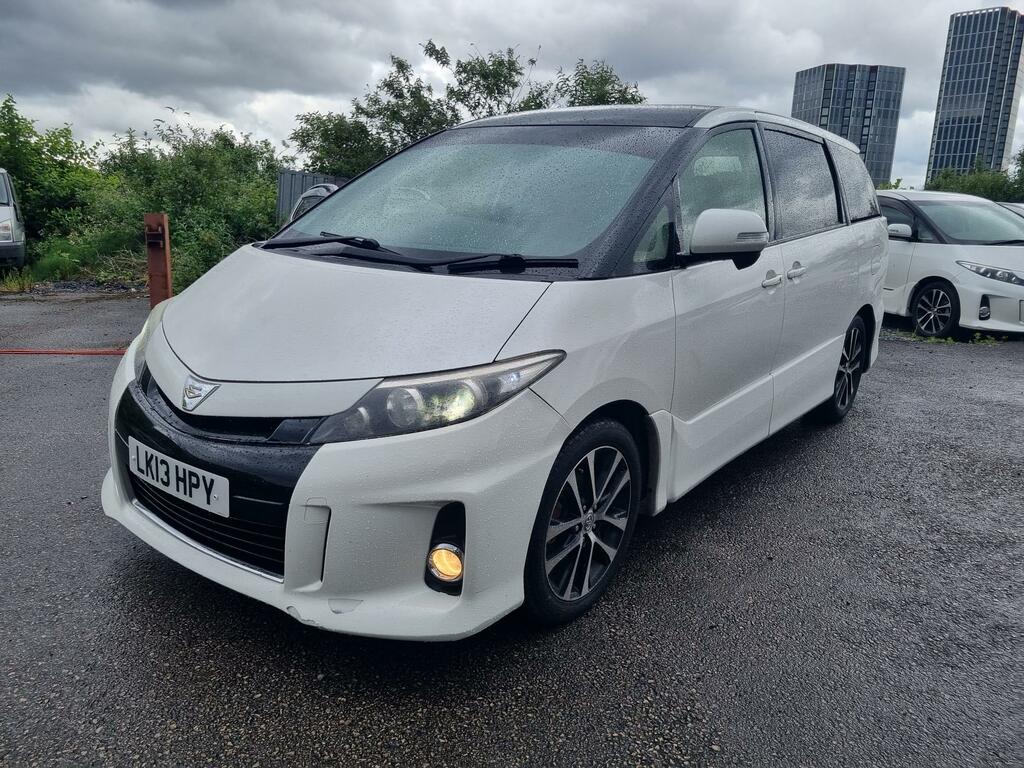 Toyota Estima Sat Nav Leather 7 Seats Hybrid Ulez Nice 2.4 White #4