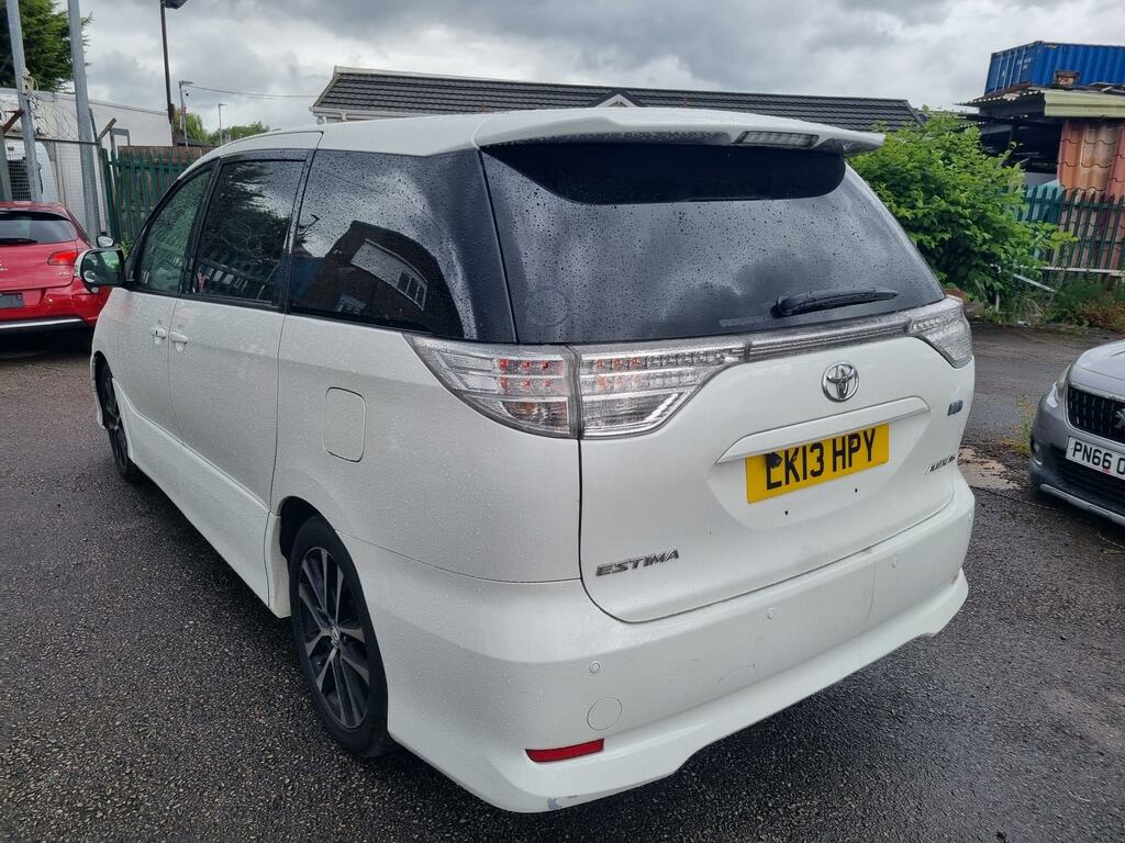 Toyota Estima Sat Nav Leather 7 Seats Hybrid Ulez Nice 2.4 White #5