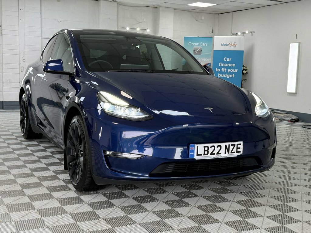 Tesla Model Y 2022 Dual Motor Long Range Suv LB22NZE Blue #4