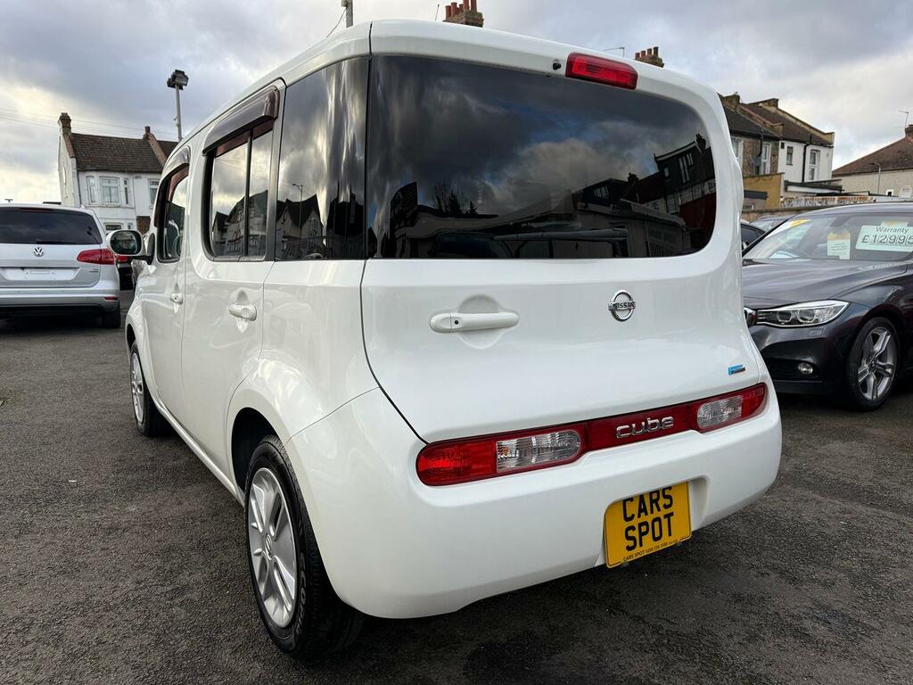 Nissan Cube Hatchback 1.5X Fresh Import Verified Mile Finance White #4