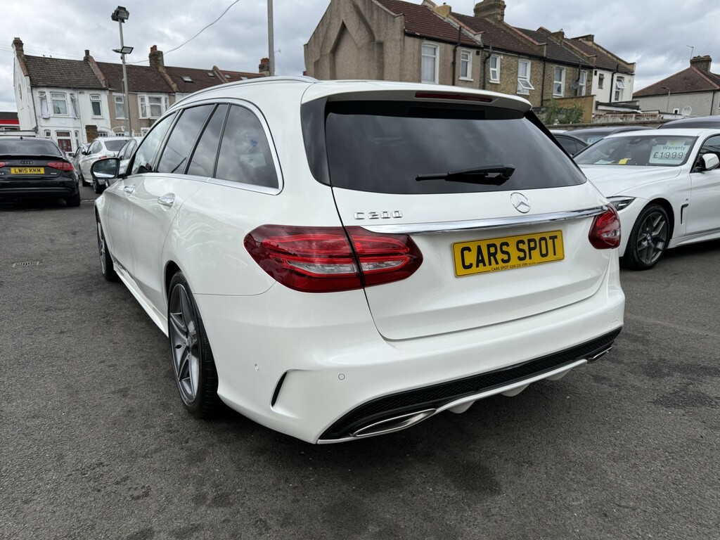 Mercedes-Benz C Class Estate 2.0 C200 Blueefficiency Sport Verified Mile LJ16SYO White #4