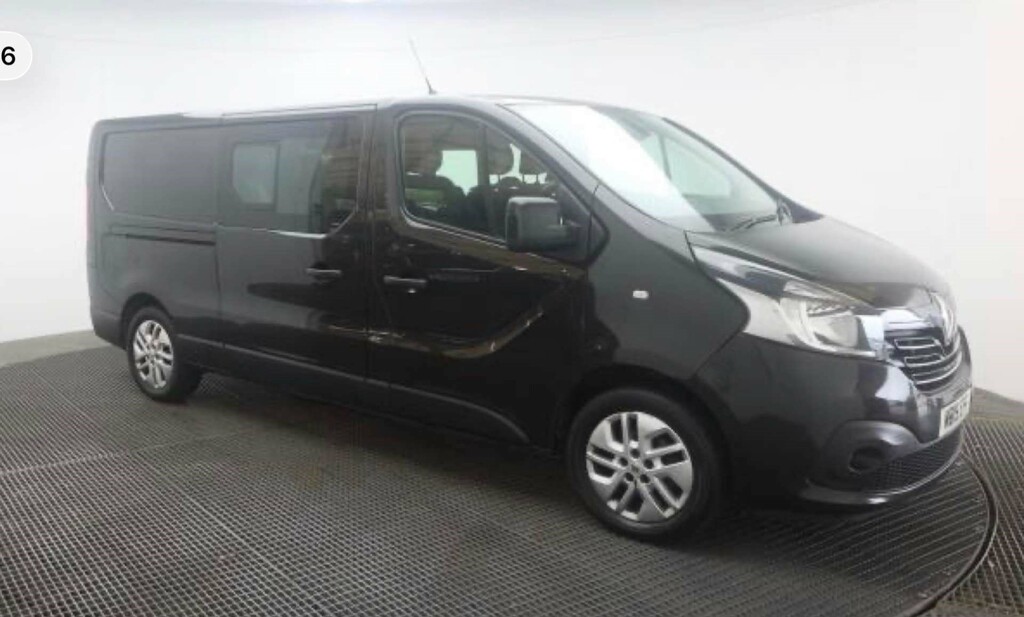 Renault Trafic Ll29 Sport Nav Energy Dci 6 Seat Combi Van MB19EFF Black