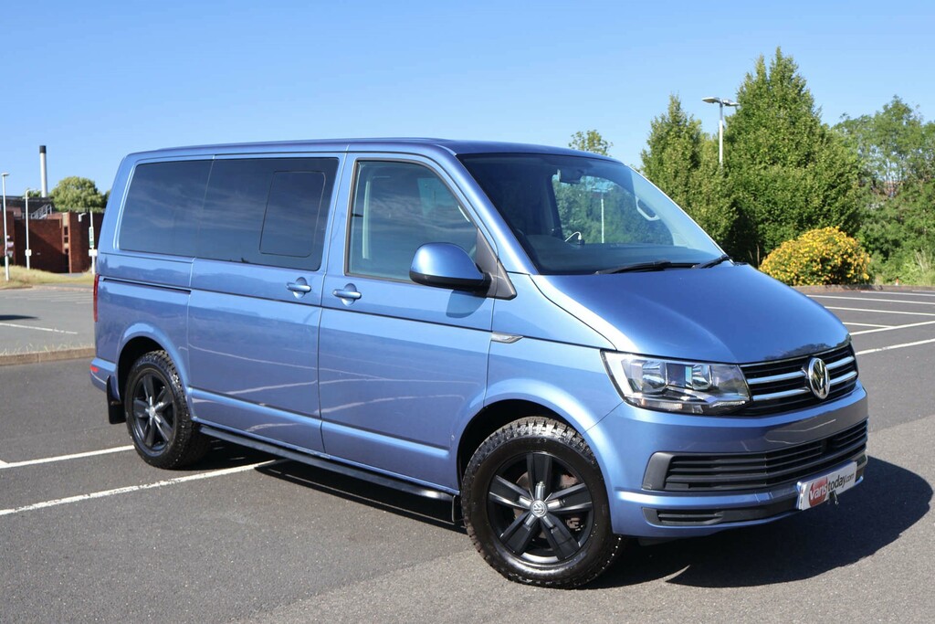 Volkswagen Transporter Shuttle Shuttle T30 Se Tdi 5 Seats Tailgate Blue #2