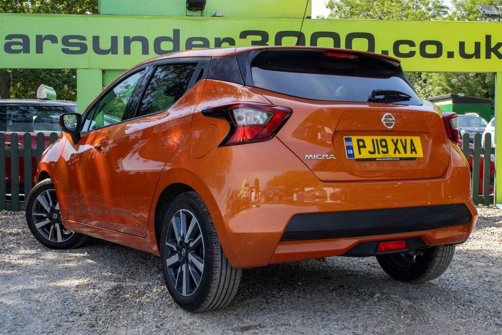 Nissan Micra 1.0 Ig-t N-connecta Euro 6 Ss PJ19XVA Orange #4