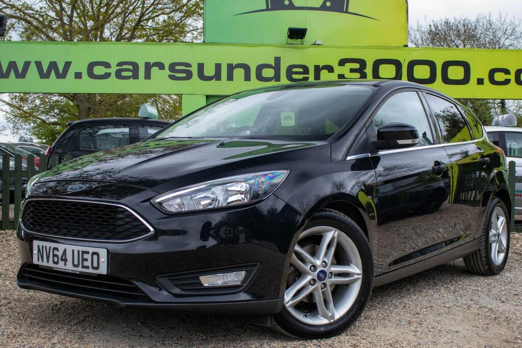 Ford Focus 1.0T Ecoboost Zetec Euro 6 Ss NV64UEO Black #3