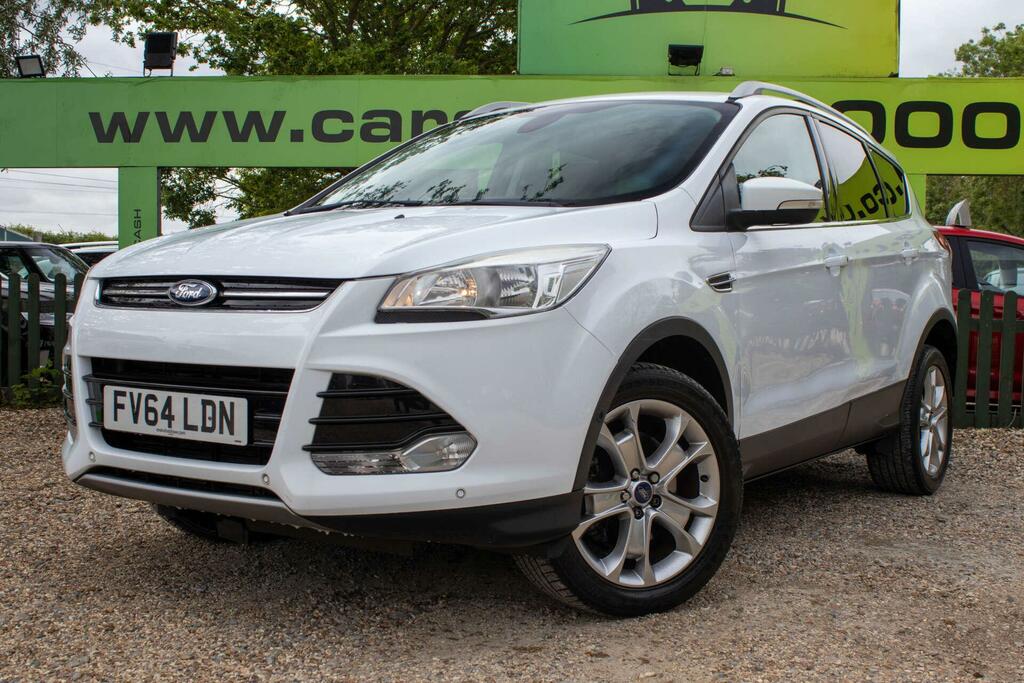 Ford Kuga 2.0 Tdci Titanium Awd Euro 5 FV64LDN White #3