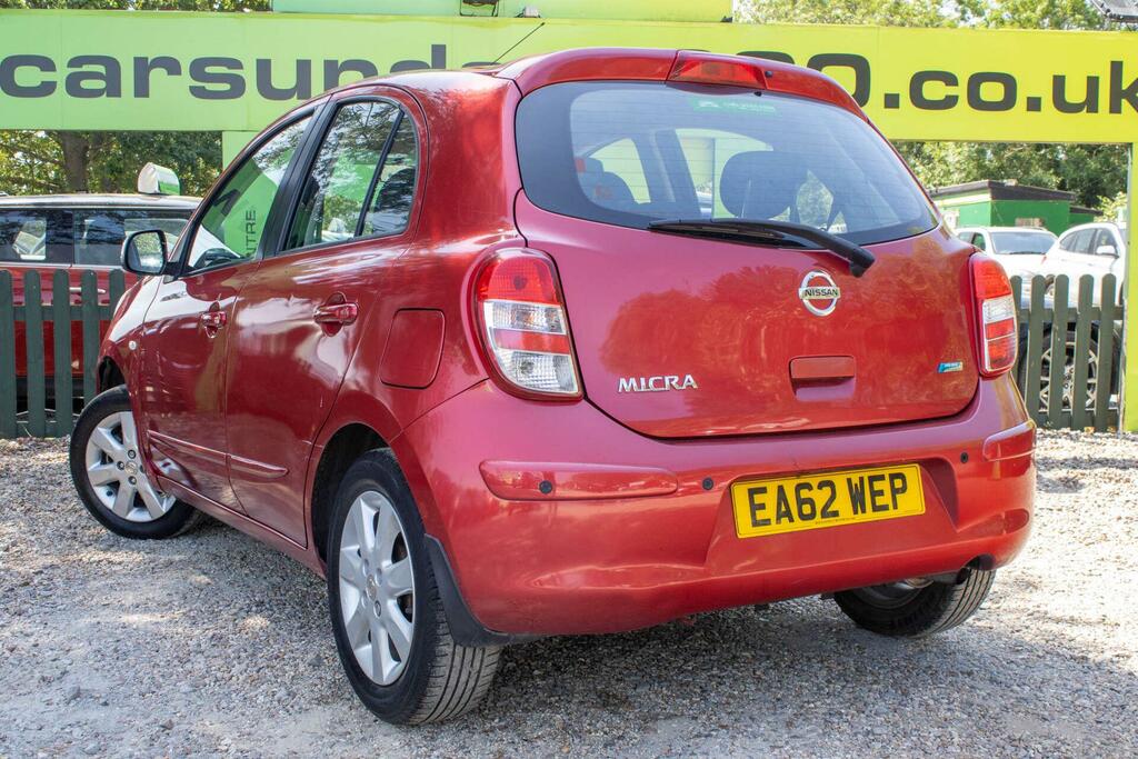 Nissan Micra 1.2 12V Acenta Cvt Euro 5 Red #4