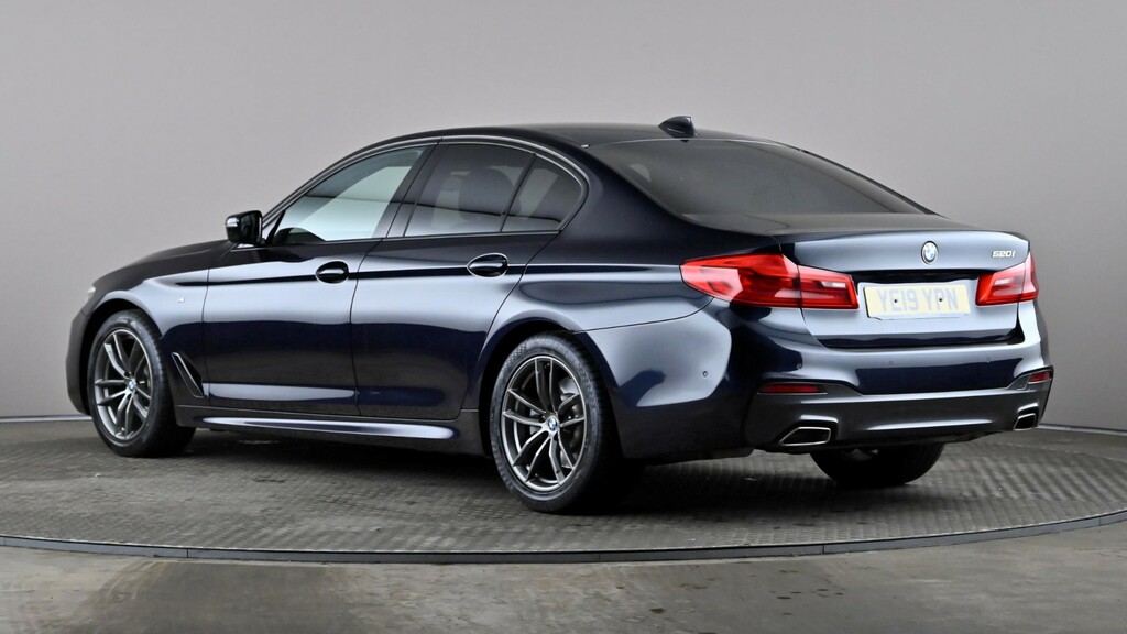 BMW 5 Series 520I M Sport YE19YPN Black #4