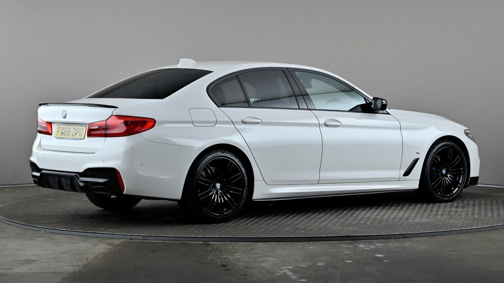 BMW 5 Series 530E M Sport White #6
