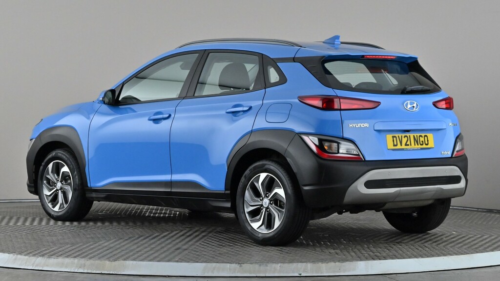 Hyundai Kona 1.6 Gdi Hybrid Se Connect Dct Blue #4