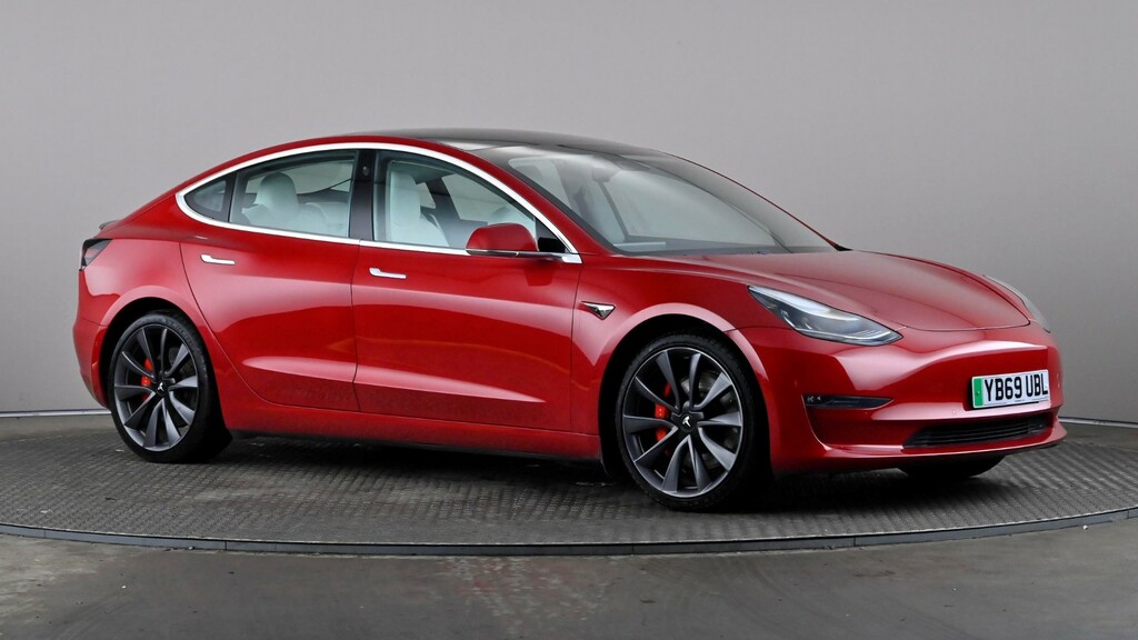 Tesla Model 3 Performance Awd Performance Upgrade Red