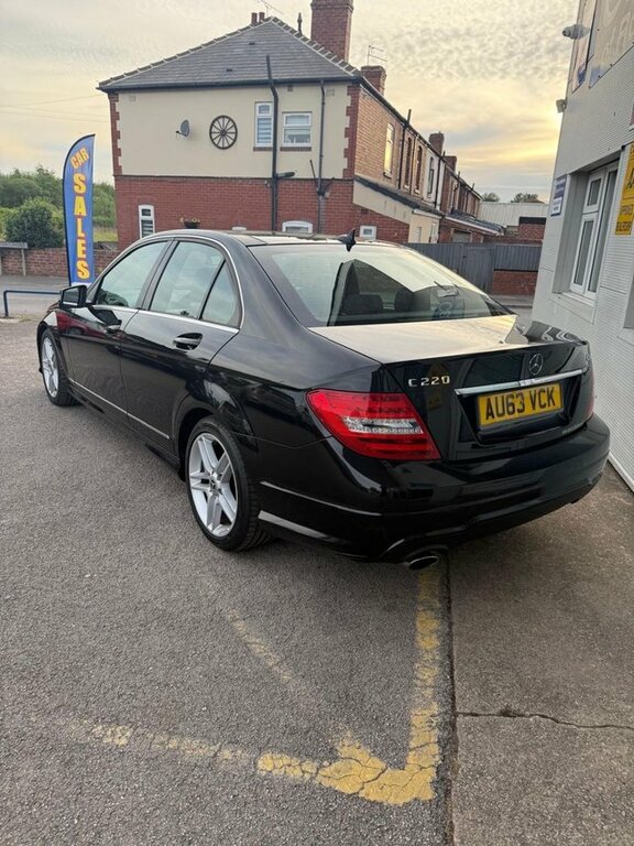 Mercedes-Benz C Class 2.1 C220 Cdi Amg Sport Saloon G-tronic AU63VCK Black #3
