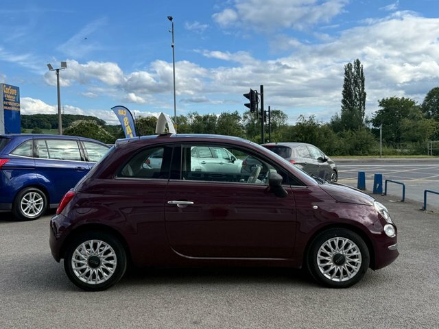 Fiat 500 1.2 Lounge Hatchback Euro 6 Ss YP65AEA Red #6