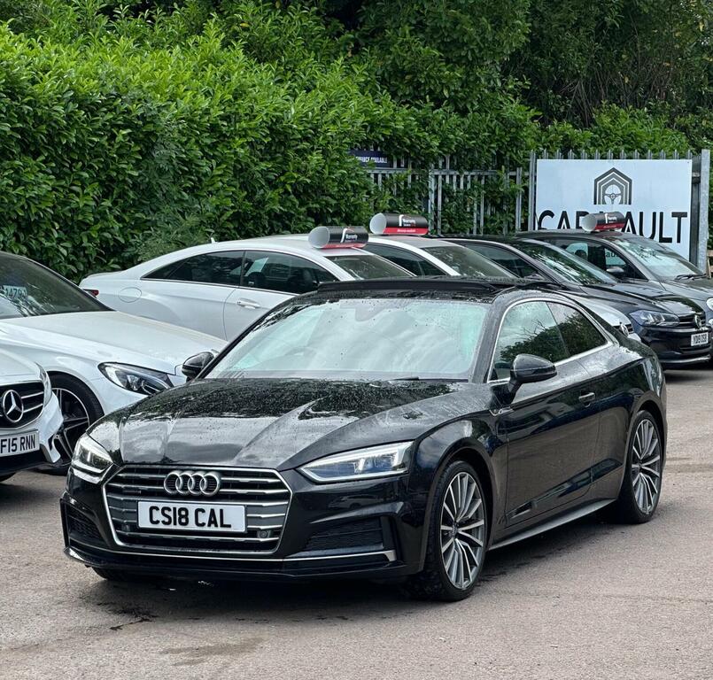 Audi A5 Coupe 2.0 Tdi S Line S Tronic Quattro Euro 6 Ss CS18CAL Black #5