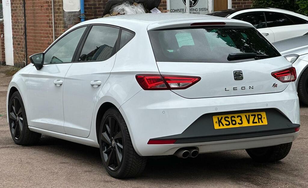 Seat Leon Hatchback 2.0 Tdi Cr Fr Euro 5 Ss 201363 KS63VZR White #6