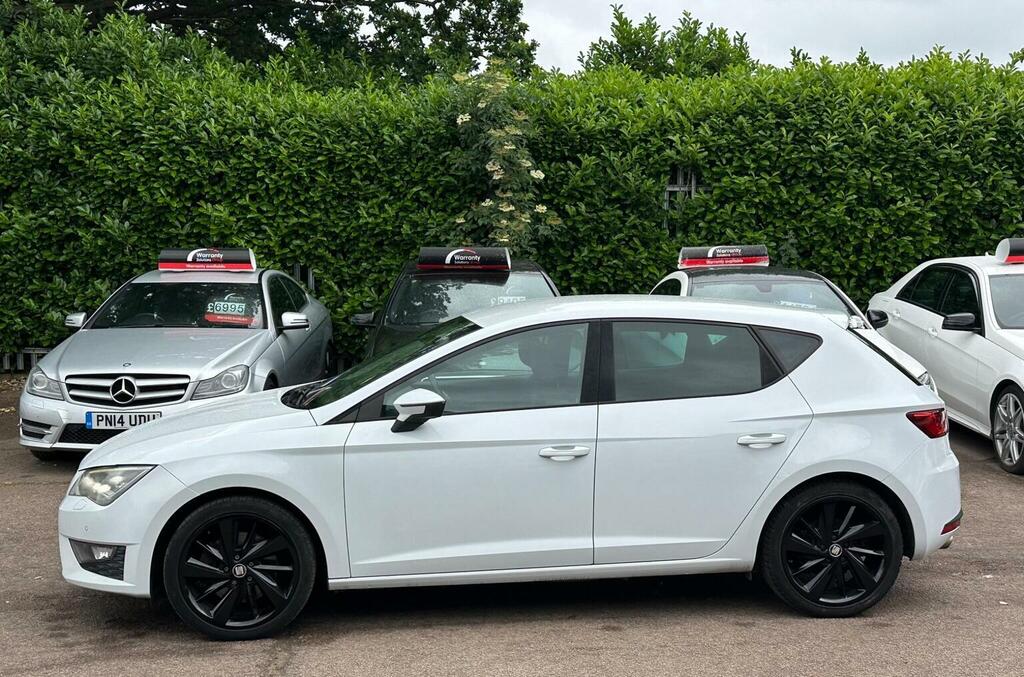 Seat Leon Hatchback 2.0 Tdi Cr Fr Euro 5 Ss 201363 KS63VZR White #5