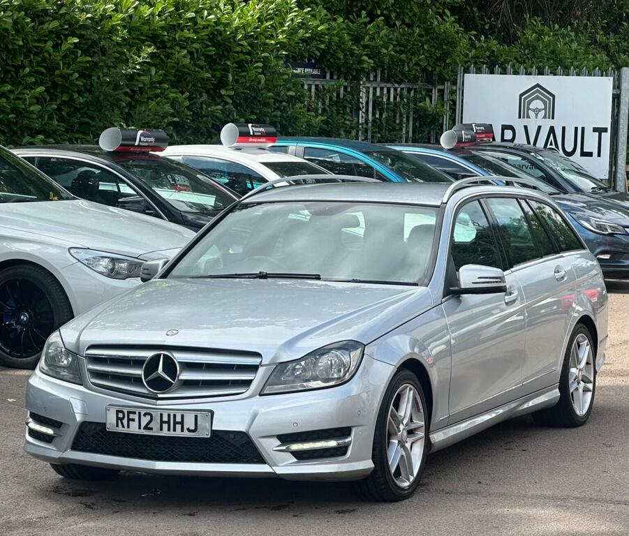 Mercedes-Benz C Class Estate 2.1 C220 Cdi Blueefficiency Amg Sport G-tro RF12HHJ Silver #5