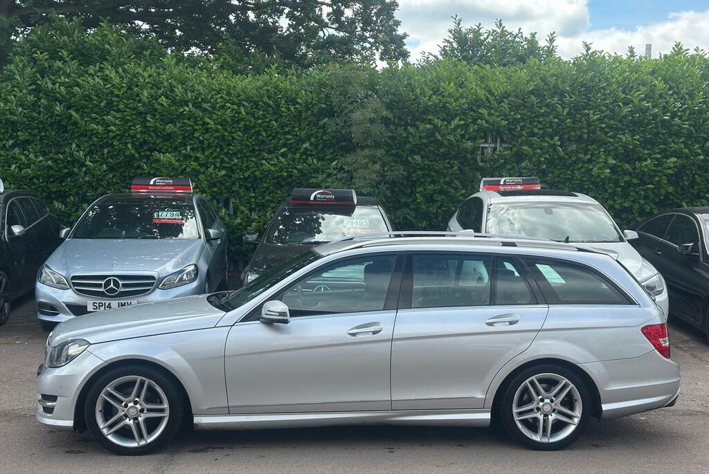 Mercedes-Benz C Class Estate 2.1 C220 Cdi Blueefficiency Amg Sport G-tro RF12HHJ Silver #6
