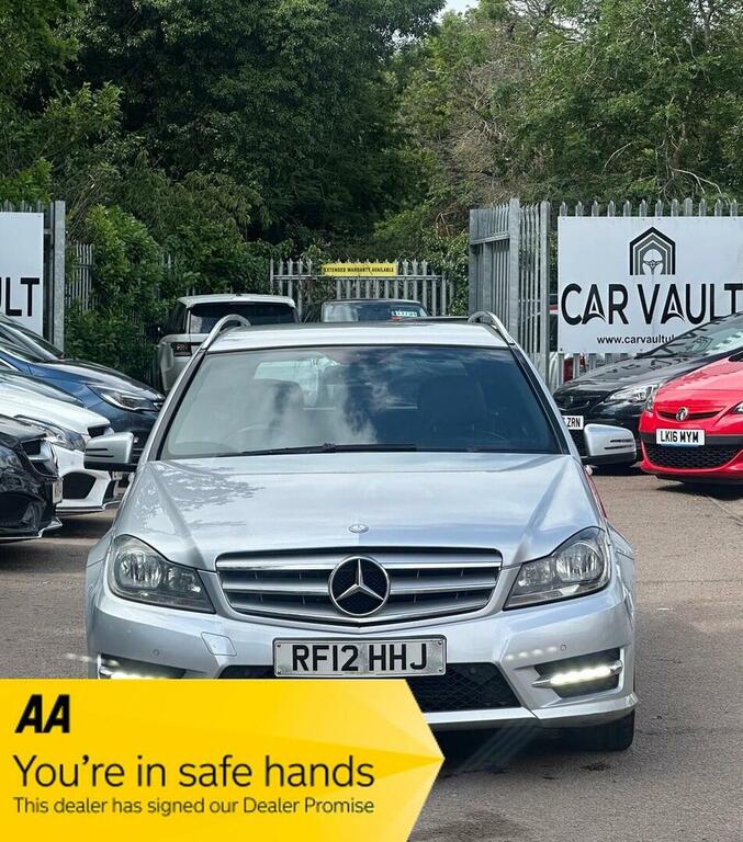Mercedes-Benz C Class Estate 2.1 C220 Cdi Blueefficiency Amg Sport G-tro RF12HHJ Silver #2