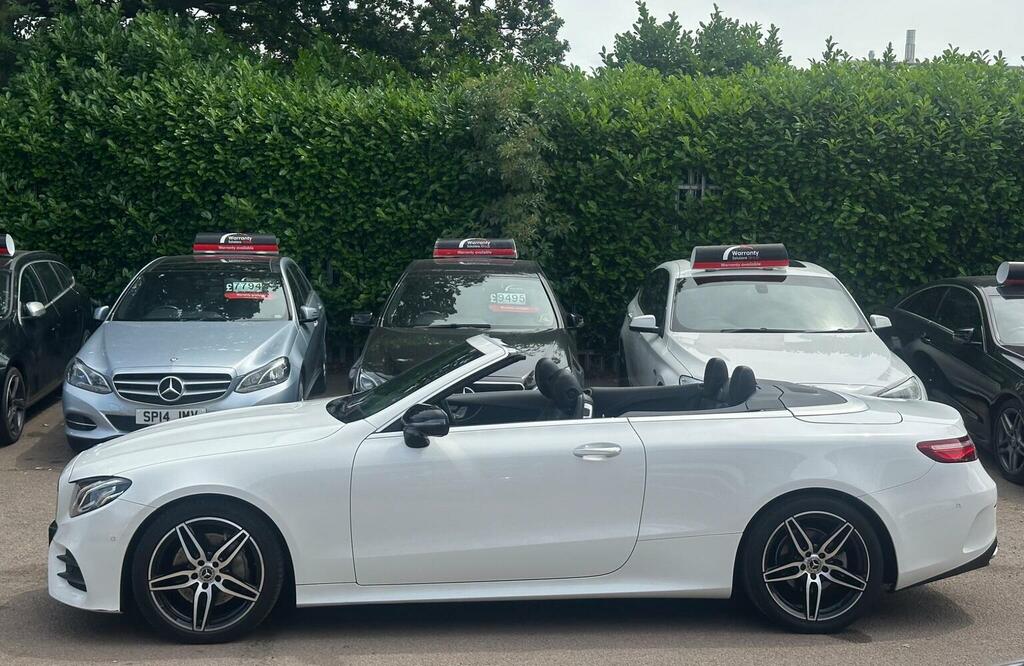 Mercedes-Benz E Class 2.0 E220d Amg Line Premium Cabriolet G-tronic E White #5