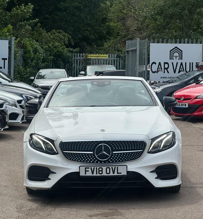Mercedes-Benz E Class 2.0 E220d Amg Line Premium Cabriolet G-tronic E White #3