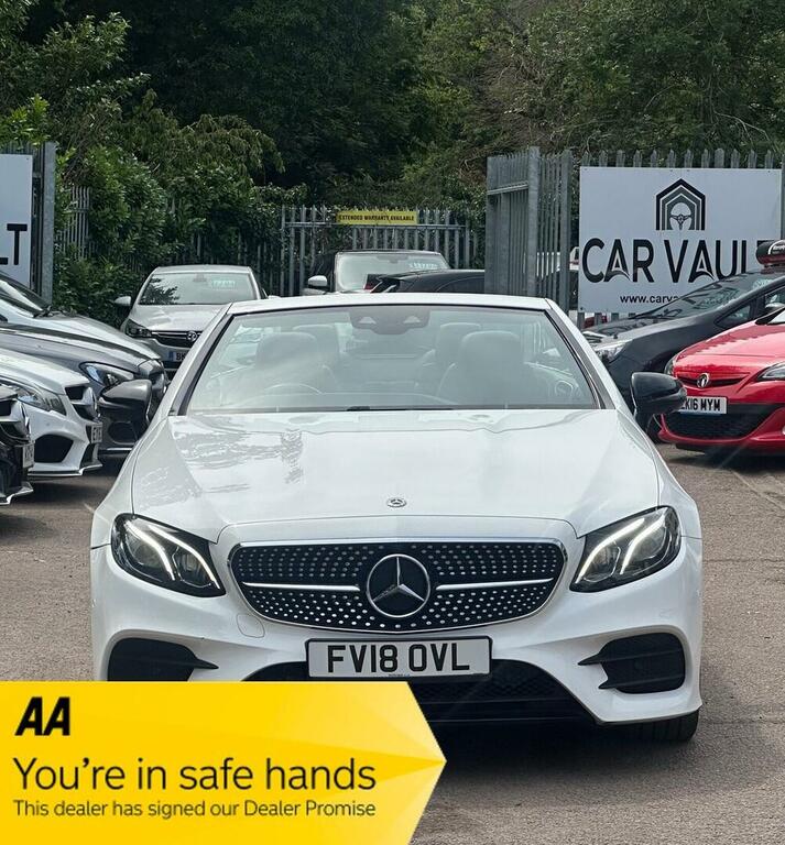 Mercedes-Benz E Class 2.0 E220d Amg Line Premium Cabriolet G-tronic E White #2