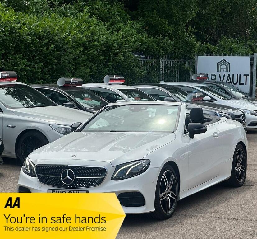 Mercedes-Benz E Class 2.0 E220d Amg Line Premium Cabriolet G-tronic E White