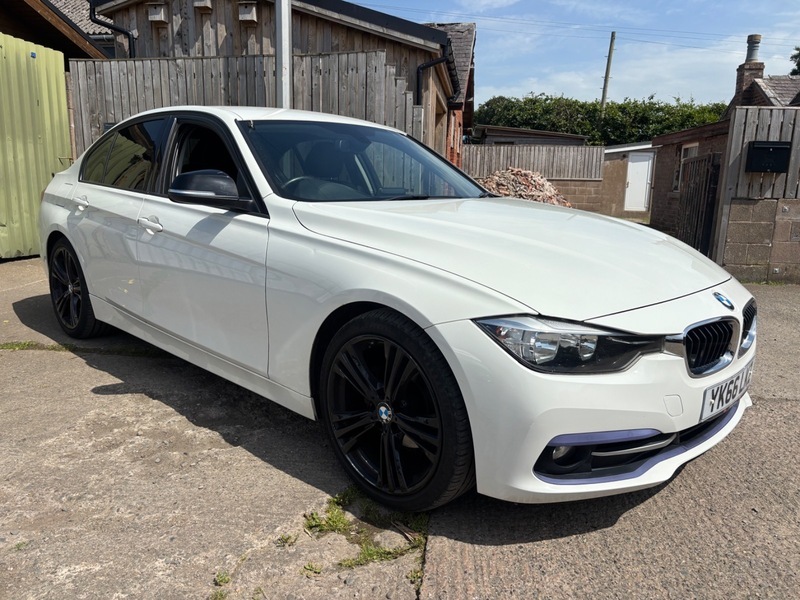 BMW 3 Series 320D Sport YK66LKZ White #4