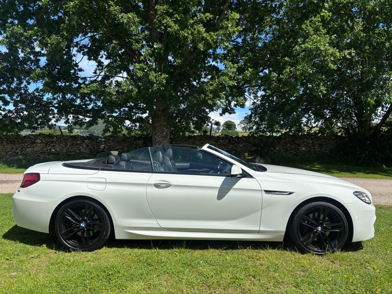 BMW 6 Series 640D M Sport Convertible White #5