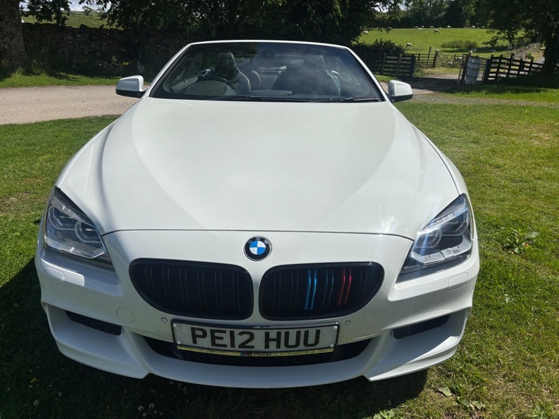 BMW 6 Series 640D M Sport Convertible White #3