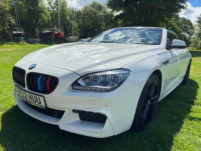BMW 6 Series 640D M Sport Convertible White #2