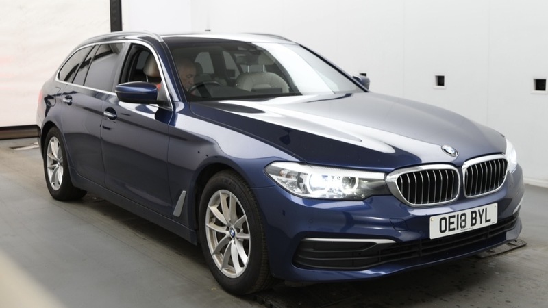 BMW 5 Series 520D Se Touring Blue #2