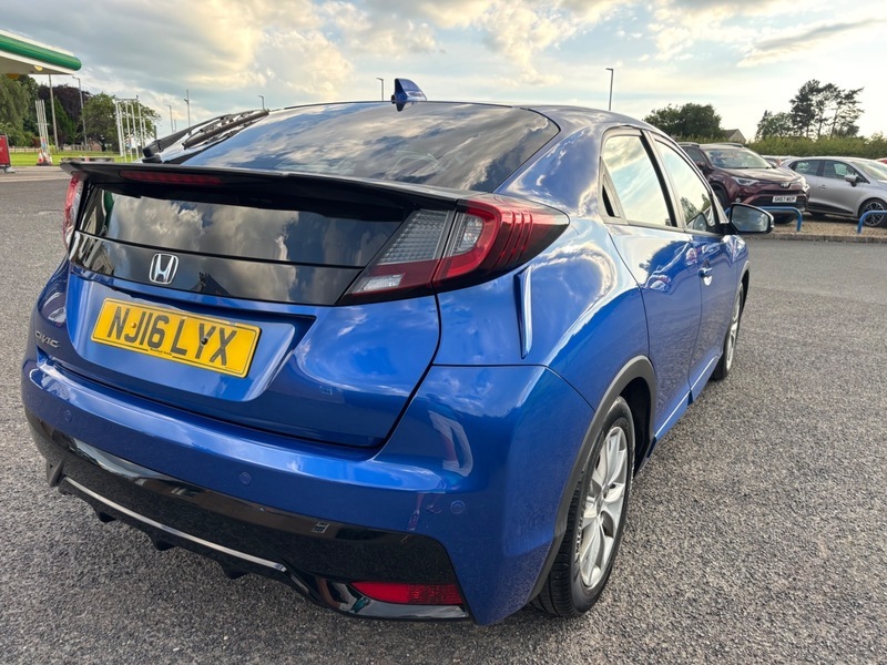 Honda Civic I-dtec Se Plus Blue #5