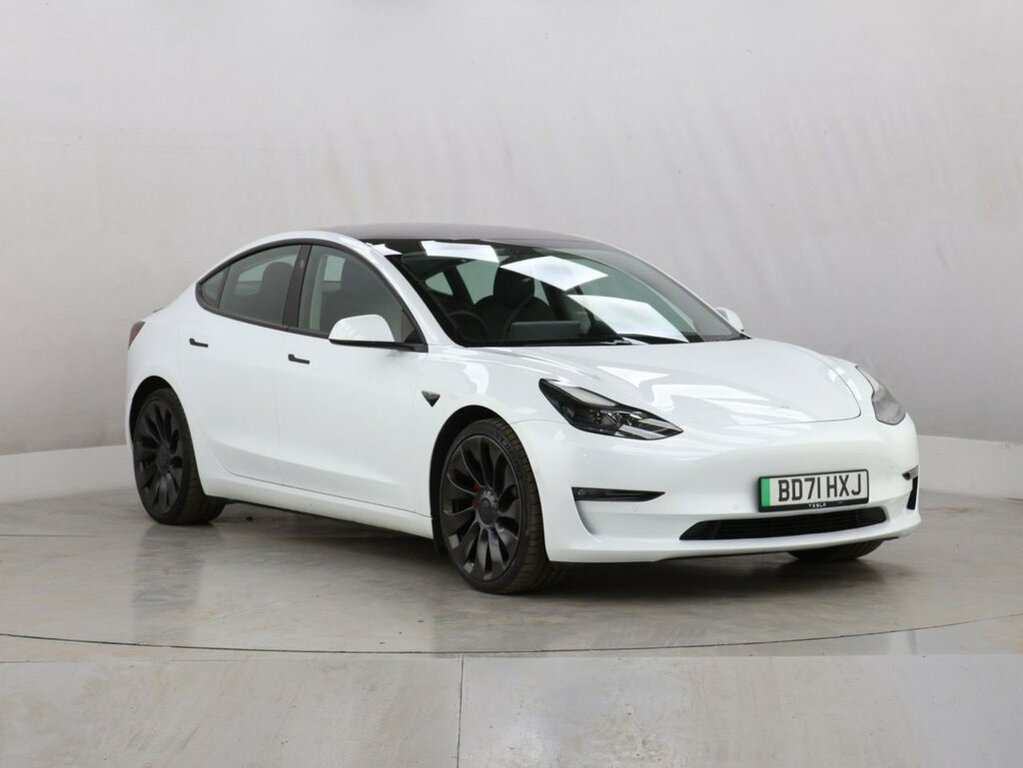 Tesla Model 3 Saloon BD71HXJ White #3